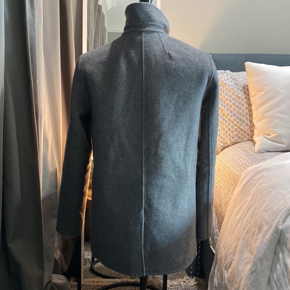 Women's J.Crew Leighton Blazer Jacket Double Faced Wool Size 2 Charcoal BJ930 - Picture 5 of 10